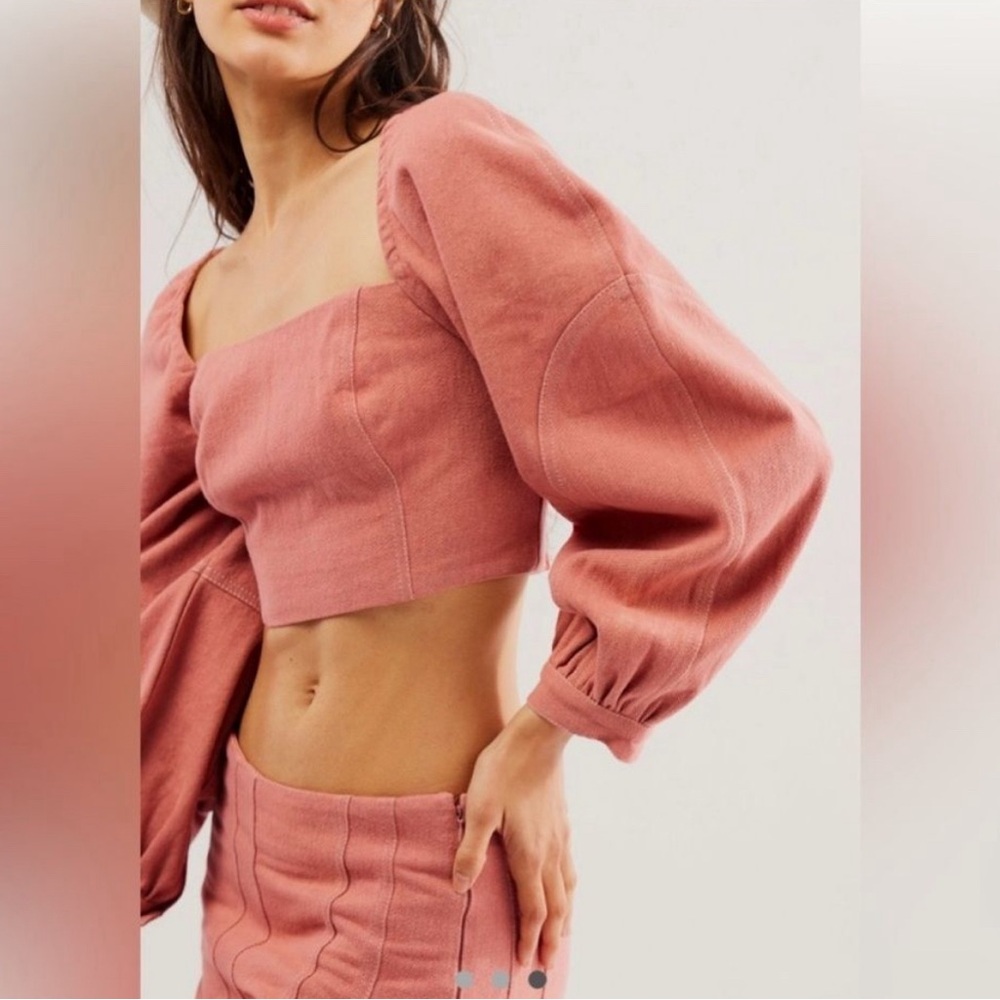Free People Marley Denim Top